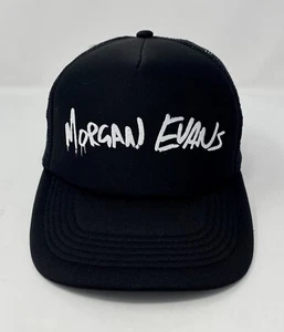 Morgan Evans Black Trucker Hat Snapback Mesh Cap One Size Country Artist *New - Picture 1 of 6