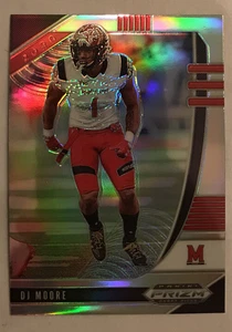 2020 Panini Prizm Draft Picks Football Silver Refractor  DJ MOORE #39 Panthers - Picture 1 of 2