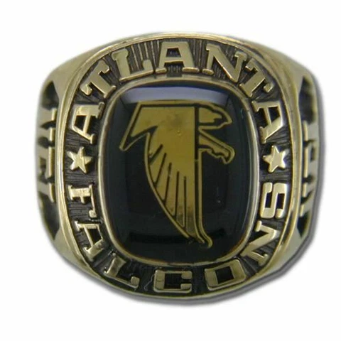 Atlanta Falcons Classic Goldplated NFL Ring Cover