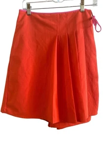 Vintage Louella donna taglia media arancione vibrante plissettato skort golf tennis - Foto 1 di 6
