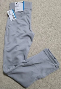 Boys CHAMPRO Open-Bottom Baseball Pant Adjustable Inseam Youth Size M Gray - Picture 1 of 5