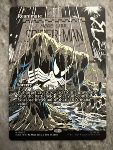 Spider-Man MTG Magic The Gathering Mar Eternal-Legal Borderless Reanimate Mythic - Picture 1 of 1