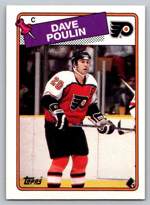 1988-89 Topps #100 Dave Poulin Philadelphia Flyers - Image 1 of 2