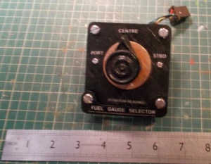 3Dprinted Hawker Hurricane Fuel Tank Gauge Selector switch. - Picture 1 of 2