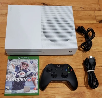Xbox One S 500GB White Console 1681 Bundle, OEM Controller, Power HDMI, TESTED - Image 1 of 4