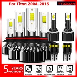 LED Headlight Fog Light 24 LED License Plate Bulbs For Nissan Titan 2004-2015 - Picture 1 of 21