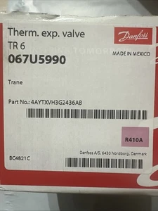 Danfoss 067U5990 TR6 TR-6 Thermostatic Expansion Valve 4AYTXVH3G2436AB - Picture 1 of 2