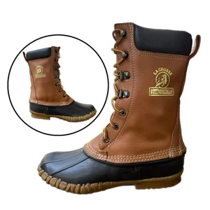 Vintage LaCrosse Outdoorsman Duck Boots 90s Steel Shank Uplander Boot - Mens 7 - Picture 1 of 11