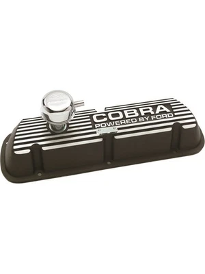 Ford Racing Black Satin Valve Cover Cobra (M-6582-A) - Image 1 of 4