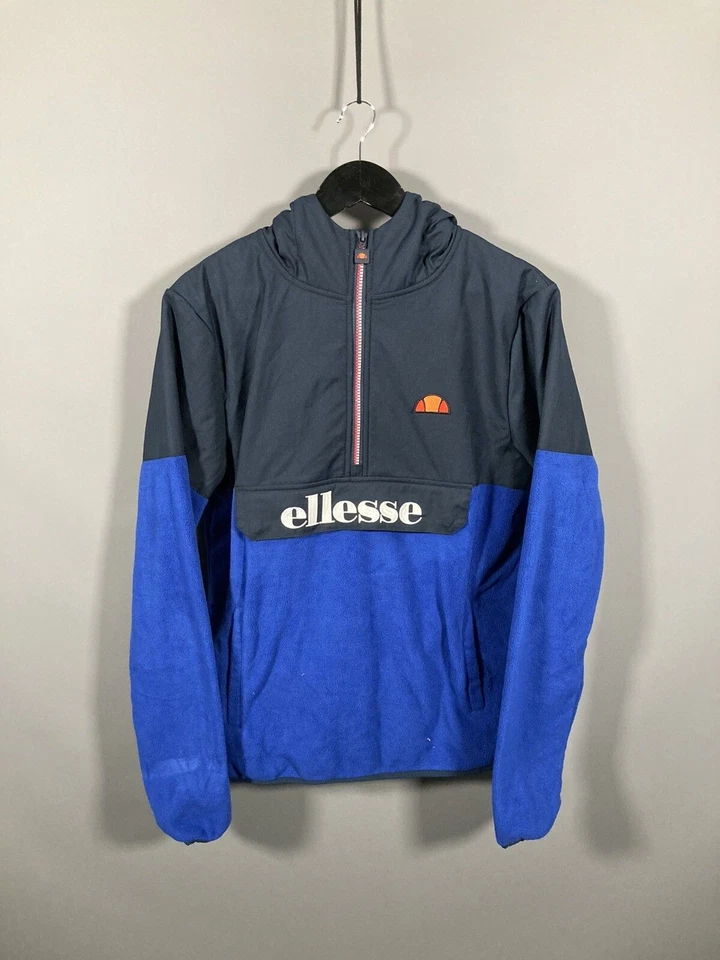 ELLESSE 1/4 ZIP Windbreaker - Size Small - Blue - Great Condition - Mens - Image 1 of 4