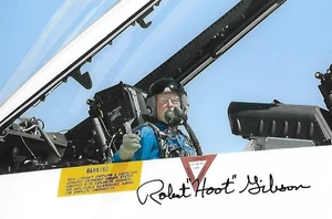 Robert "Hoot" Gibson auto-sign 4x6 photo NASA Astronaut Group 8 Space COA LOOK! - Picture 1 of 1