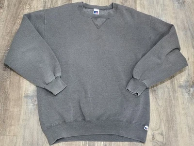 Винтажный Russell Athletic толстовка мужской LT большой высокий США Crewneck пустой 90-х - Изображение 1 из 4
