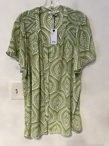 New Woman plus size Rose And Olive Blouse Size 3X short sleeve - Picture 1 of 4