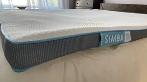 Simba Hybrid Mattress Topper, UK King Size 150x200 Cm, White - Nearly New. - Picture 1 of 2