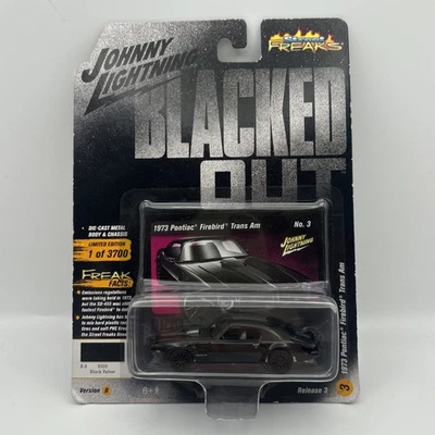 BLACKED OUT 1973 PONTIAC FIREBIRD TRANS-AM * NEW JOHNNY LIGHTNING * Street Freak - Image 1 of 2