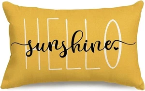 RABUSOFA Hello Sunshine Kissen 20" x 12" (1er Pack), gelb (neu) - Bild 1 von 7