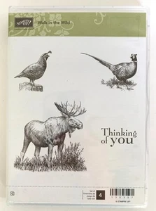 Stampin' Up! 4 teiliges Klammerstempelset WALK IN THE WILD - Bild 1 von 3
