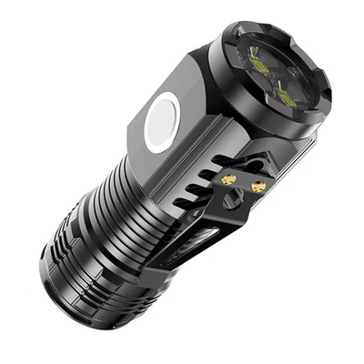 USB Charging Three-Eyed Monster Mini Super Power Flashlight for Home/Camping - Image 1 of 4