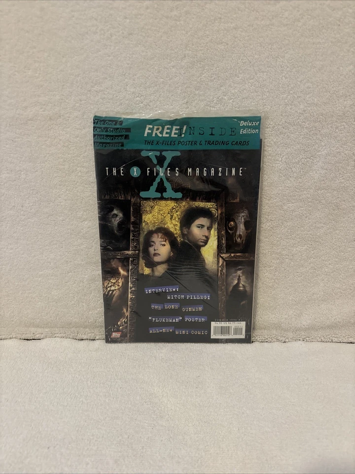 The X-Files Summer 1996 Edição Oficial de Colecionador #2 Revista com Cartaz e Cartão - Imagem 1 de 4