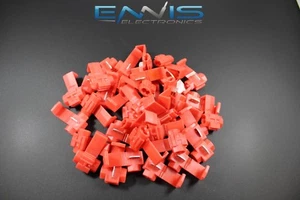 100 STCK. 18-22 MASSSTAB SCOTCH LOCK ROT CRIMPKLEMME AWG GA STECKER AUTO SUV RSL - Bild 1 von 4