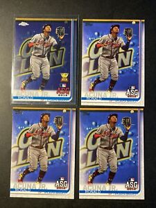 (4) 2019 Topps All-Star Game Ronald Acuña Jr. Atlanta Braves + Chrome Rookie Cup