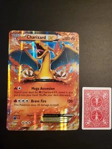 Pokémon TCG Charizard-EX XY Black Star Promos XY17 Holo Promo JUMBO LP - Picture 1 of 3