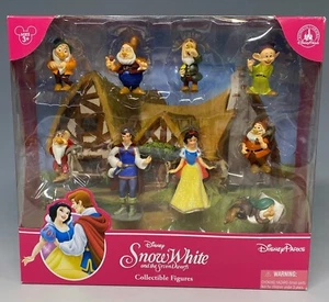 Disney Parks SNOW WHITE and SEVEN DWARFS Collectible Figures PlaySet Toy Set NEW - Picture 1 of 7