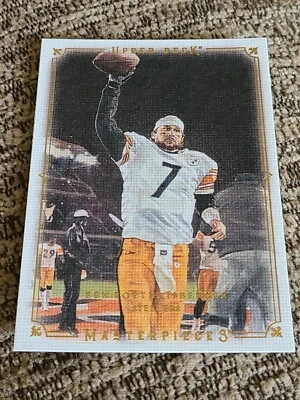 Ben Roethlisberger 2008 Upperdeck Masterpieces Football Card NM/MT #7 - Image 1 of 2
