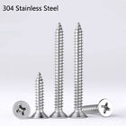 Self Tapping Screws Phillips Countersunk Head 304 Stainless Steel Bolts M3-M8