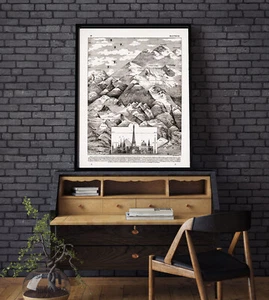Larousse Mountain and Architecture Heights Notre Dame Eiffel Tower Everest - Picture 1 of 5