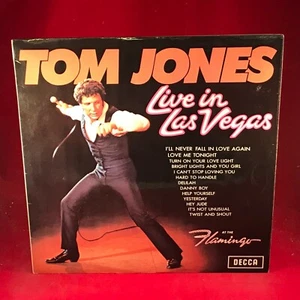 TOM JONES Live In Las Vegas 1969 UK Vinyl LP EXCELLENT CONDIT original Delilah - Picture 1 of 4