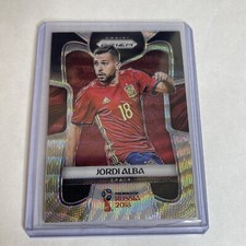 2018 Panini Prizm World Cup Black and Gold Wave Prizm Jordi Alba #203