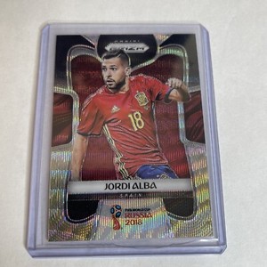 2018 Panini Prizm World Cup Black and Gold Wave Prizm Jordi Alba #203
