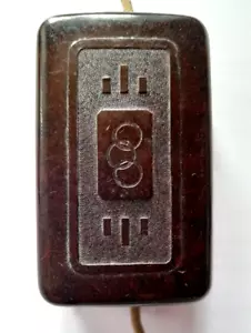 VINTAGE GERMAN RAZOR BLADE SHARPENER BAKELITE STRAP # 49.V - Picture 1 of 7
