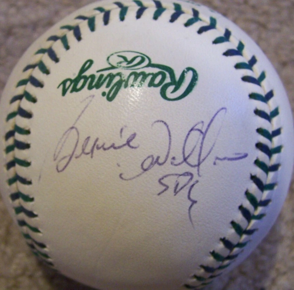 Bernie Williams autographed signed 2001 MLB All-Star Game baseball (JSA) Yankees - Image 1 of 1
