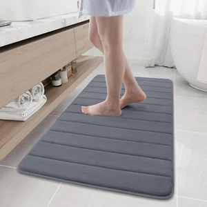 Memory Foam Bath Mat, 47" X 24", Ultra Soft and Non-Slip Bathroom Rugs, Water Ab - Picture 1 of 8