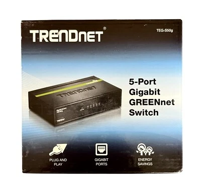 TRENDnet TEG-S50g 5-Port Gibabit GREENnet Switch - Image 1 of 4