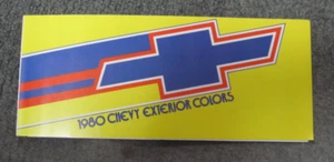 1980 CHEVY EXTERIOR COLORS CHART DEALERSHIP BROCHURE - Imagen 1 de 2