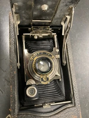 De colección Kodak Nº 2 Plegable Cámara Autográfica Rodamiento de Bolas Obturador Nº A-122 Foto 1 de 4