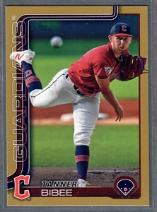 2025 Topps Series 1 Tanner Bibee Gold #/2025 Guardians SP - Bild 1 von 2