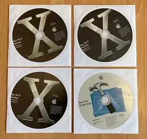 Genuine Apple Mac OS X 10.3 Panther Full Retail Version Set of 4 CD Complete - Picture 1 of 2