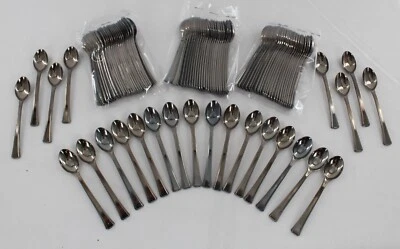 Lote de 96 cucharas de plástico tono plata Espresso Demitasse ¡Envío gratis con descuentos! Foto 1 de 2