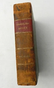 1863, Vol 3, The American Homoeopathic Review, 3/4 Leather, VG RARE - Picture 1 of 7