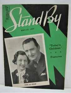 1937 Stand By Magazine Don and Helen Cover WLS Radio Prairie Farmer Chicago - Picture 1 of 2