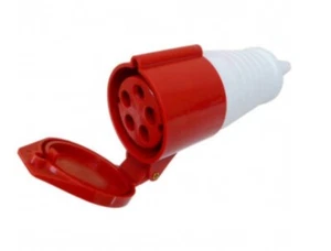 VAT INC - Box Of 10 x MCG CX325P415C Coupler 3P+N+E (5 Pin) 32A IP44 RED (175) - Picture 1 of 4
