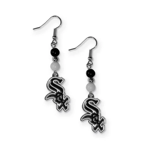 Chicago White Sox MLB Dangle Earrings, Baseball Jewelry Cover