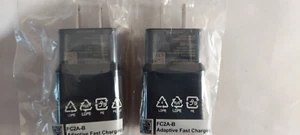 Lot of 2 Travel Adaptive Fast Charging Wall Plug Charger. model FC2A-B. Lot of 2 - Picture 1 of 3