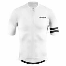 2021 Solid Chalk Mens Avant Short Sleeve Cycling Jersey in White by Suarez