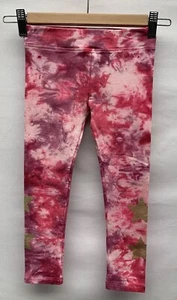 Mimi & Maggie pink Tie Dye Kids Girls Sz. 4T Leggings Gold Stars Cotton Blend - Picture 1 of 7