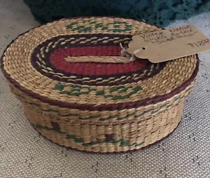 Vintage “Sweet Grass” Wicker Basket - Picture 1 of 2